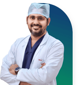 Dr. Mahesh Jangid, a leading bariatric and general surgeon at Nav Imperial Hospital in Jaipur.