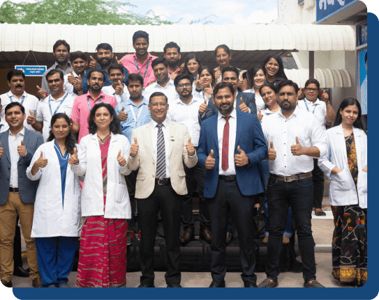 Front view of Nav Imperial Hospital in Jaipur, Rajasthan, showcasing modern infrastructure and state-of-the-art facilities for orthopedic care.