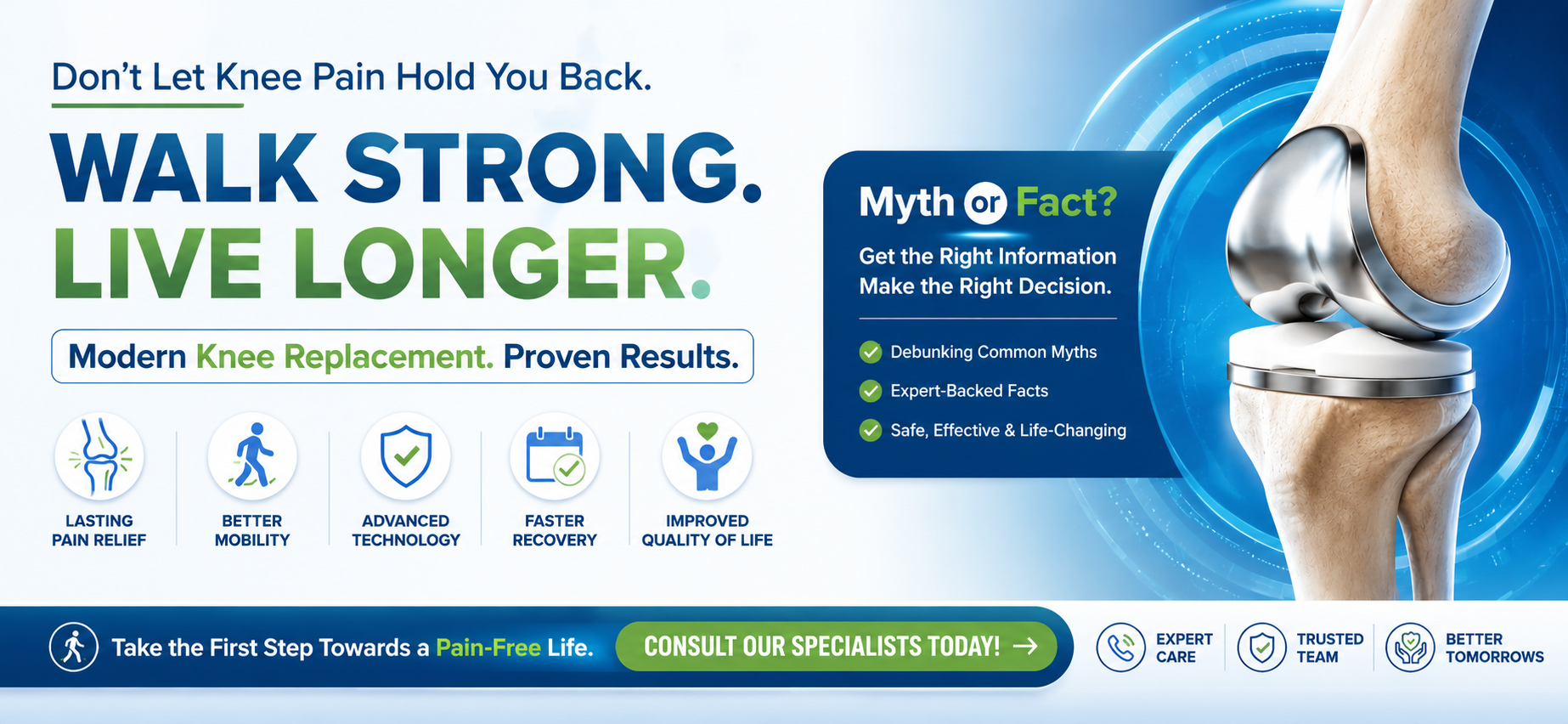 knee replacement myths vs facts
